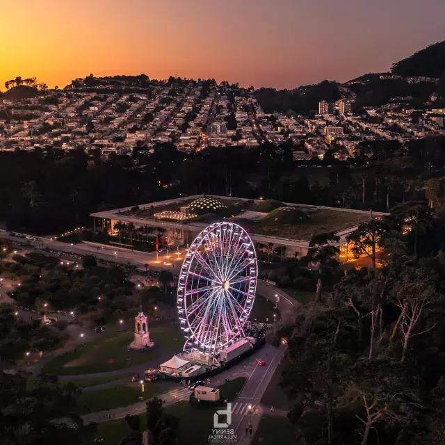 Sunset over Golden Gate Park